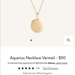 Mejuri Aquarius vermeil necklace